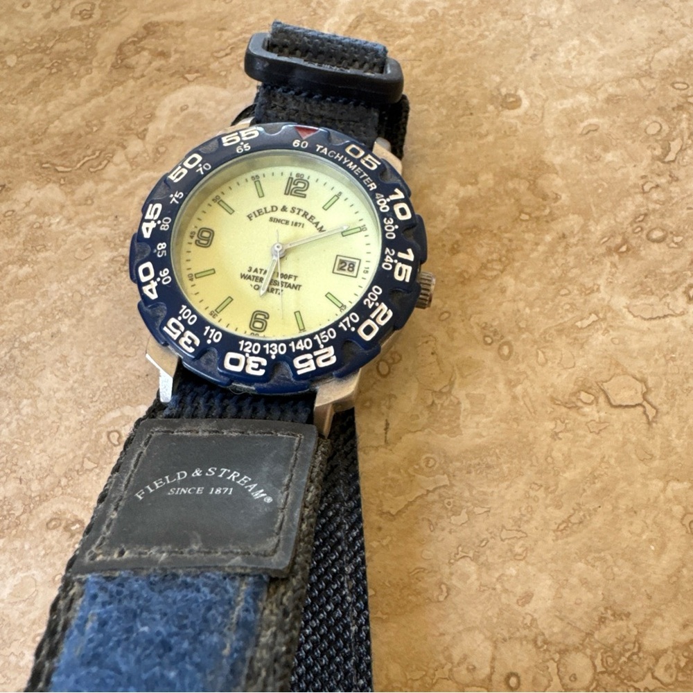 Field & Stream Yellow and Blue Men's Watch